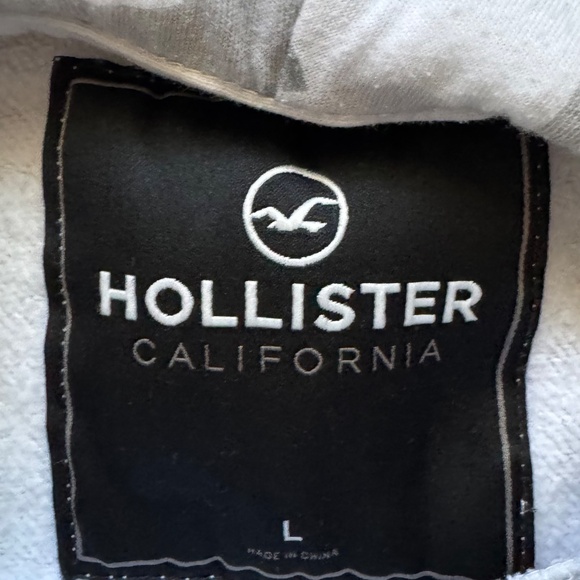 Hollister Sweatshirt Hoodie size L white - Picture 3 of 3